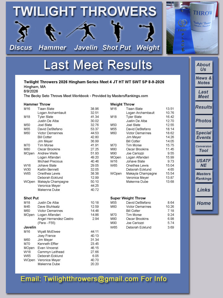 Twilight Throwers - Last Meet